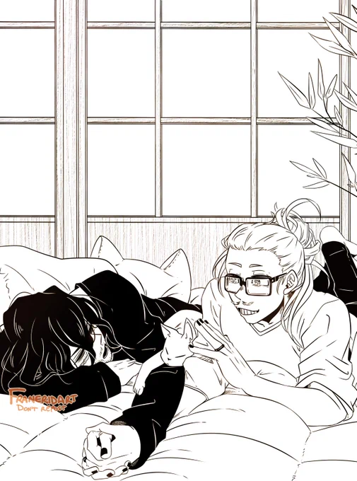 A quiet noon for the hero husbands~ 