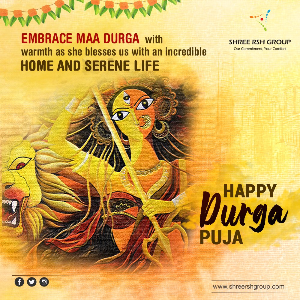 May Maa Durga bless you with a peaceful home surrounded by serene beauty and sophisticated living. Happy Durga Puja!

#ShreeRSHGroup #RSHSignature #HappyDurgaPuja #DurgaPuja #MaaDurga #Growth #Prosperity #Success #FlatsInSouthKolkata #LuxuryApartments #Gym #Workout #Fitness