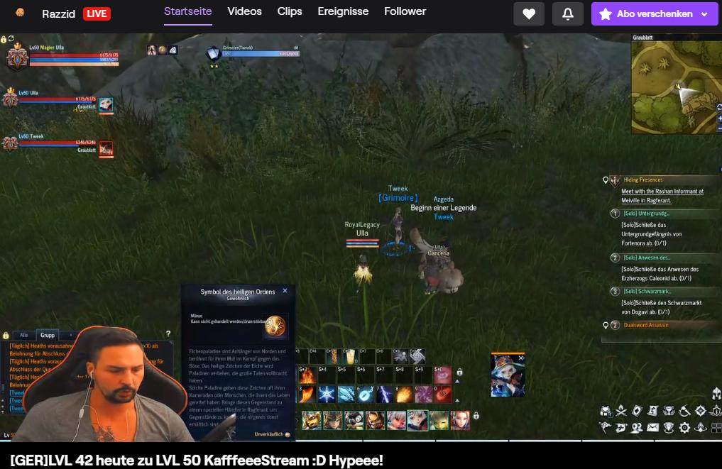 Unser Freund der <a href="/Razzidtv/">Razzidtv</a> ist wieder am suchten! =) Schaut vorbei und chattet ein wenig mit  ihm! Es wird ihn sehr freuen! ;) 
twitch.tv/razzid #Astellia <a href="/AstelliaOnline/">Astellia Online</a> #AstelliaOnline #AstelliaGER #AstelliaDE