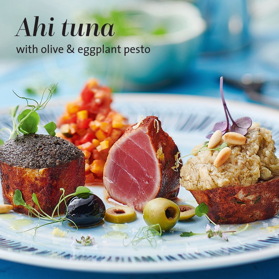 The modern interpretation of ratatouille and black tapenade is perfectly combined to create this delectable Mediterranean delicacy.