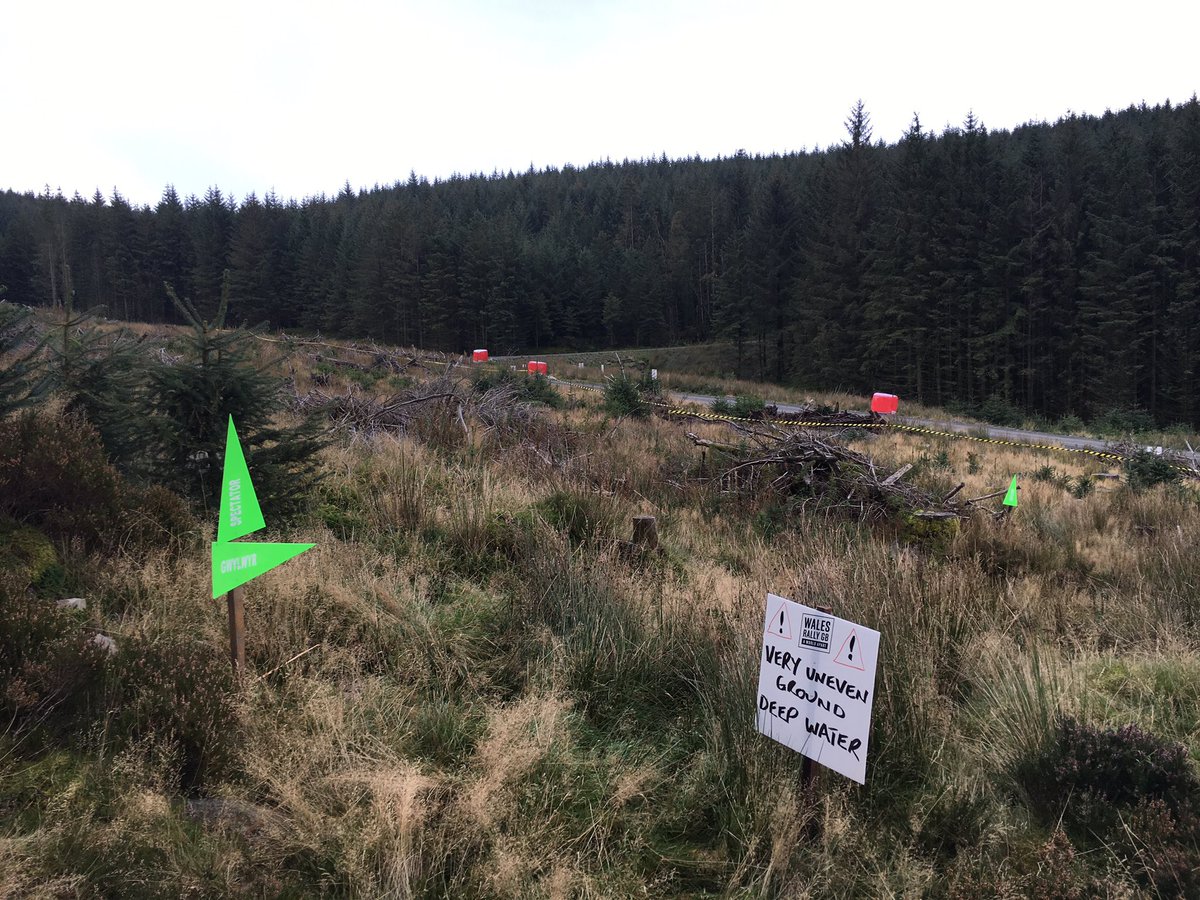 Big push from everyone in the #Aberhirnant stage team this morning to beat the weather and get everything ready for <a href="/WalesRallyGB/">OfficialRallyUK</a> tomorrow morning. A touch of rest now then marshals signing on from 21:00...