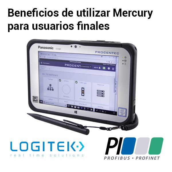 Mercury nace como la solución para poder conocer qué pasa por la red de una industria – proceso, automóvil, energía, aguas, … - de manera fácil y rápida.

profibus.es/beneficios-de-…

#Mercury #Profinet #CompetenceCenter #Logitek #ReadyToUse #Profibus #IndustrialEthernet