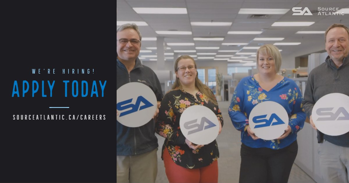 SourceAtlantic's tweet image. Make your next career move be with us! sourceatlantic.ca/careers