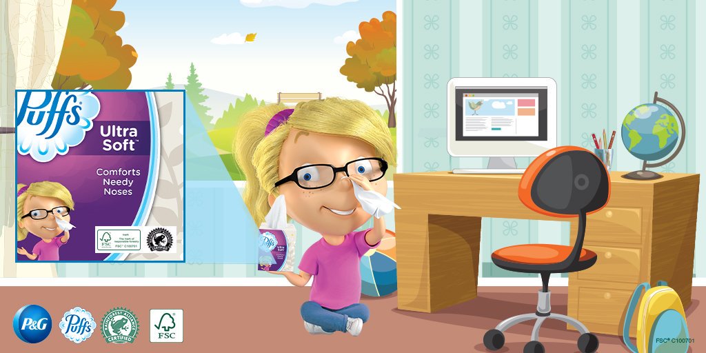 Hey <a href="/Puffs/">Puffs</a>
It's nearly cold and flu season. That means lots of sneezes and lots of tissues. Thanks for making yours from FSC-certified materials. We can all feel a bit better about that. Because a nose in needs deserves a Puffs indeed. ow.ly/noGH50wykPb