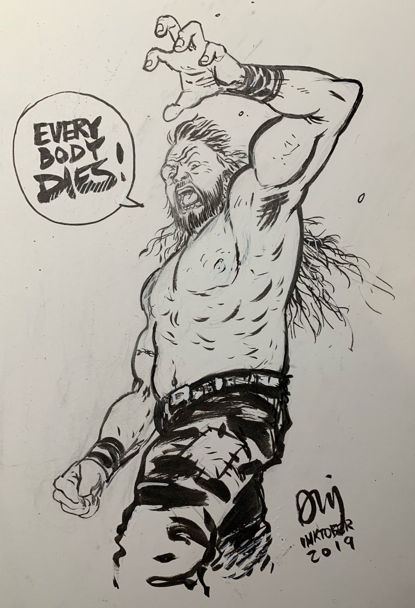 Lance Archer for #inktober day 3! Everybody DIES! 
