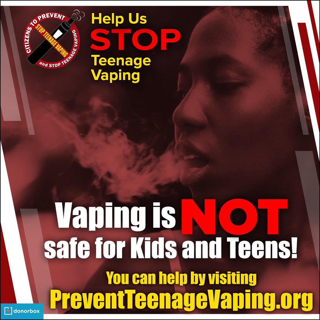 1st vaping-related death reported in New Jersey.

Help us STOP Teenage Vaping! Every donation helps.

donorbox.org/prevent-teenag…

#vaping #VapingBan #juul #NewJersey #NJ
