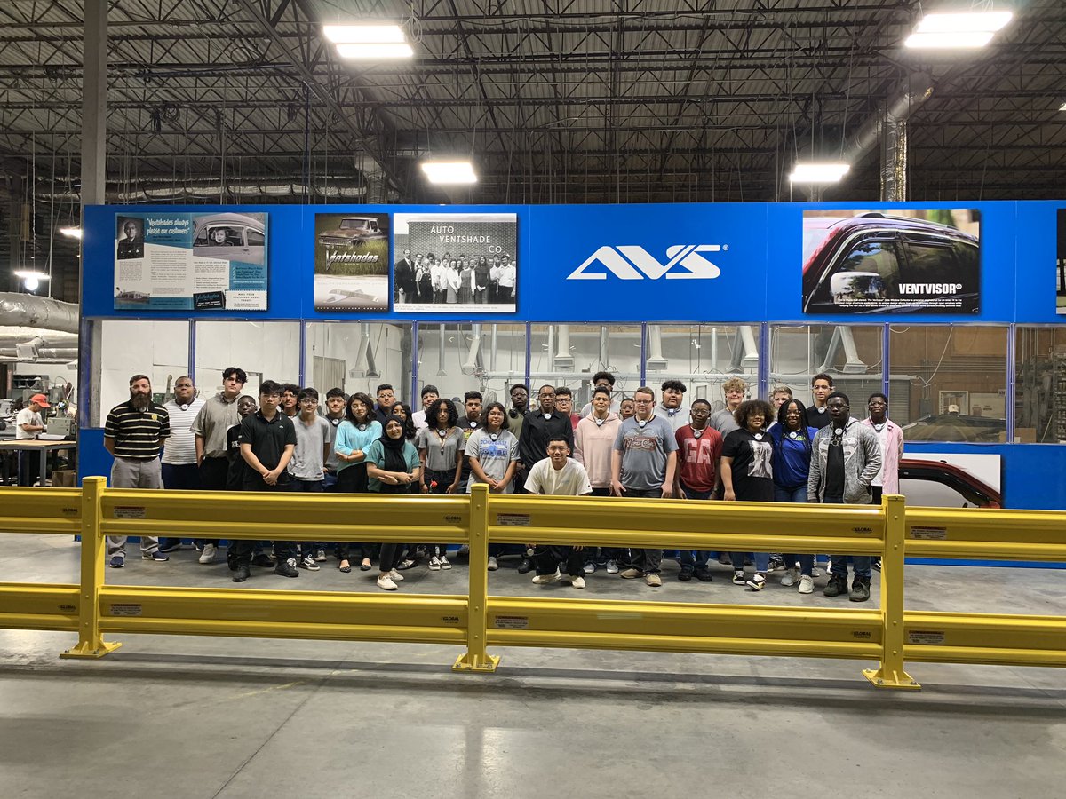 Adam4and's tweet photo. Next stop on our @MfgDay tour of #Gwinnett manufacturing is @Lundinter @truck_hero. Thank you for the fabulous tour and gracious hospitality for our @DaculaHS and @MeadowcreekHigh students who may become your future workforce.  @GCPSCTE @PartnershipGw https://t.co/iQwjBuq1eL