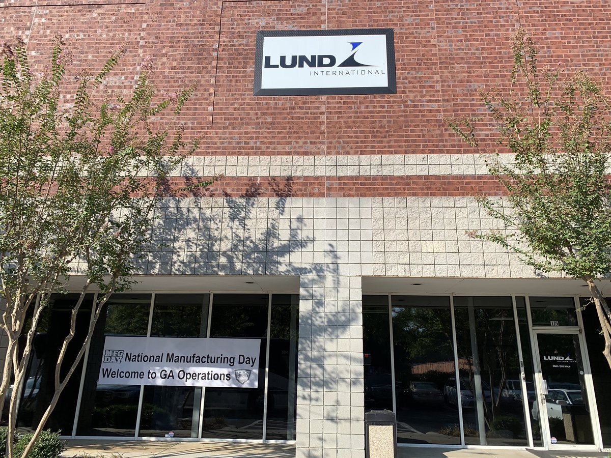 Next stop on our <a href="/MfgDay/">Manufacturing Day</a> tour of #Gwinnett manufacturing is <a href="/Lundinter/">Lund International</a> <a href="/truck_hero/">Franz-Peter Köhler🚇👈</a>. Thank you for the fabulous tour and gracious hospitality for our <a href="/DaculaHS/">Dacula High School</a> and <a href="/MeadowcreekHigh/">Meadowcreek High School</a> students who may become your future workforce.  <a href="/GCPSCTE/">GCPS Academies and CTAE</a> <a href="/PartnershipGw/">Partnership Gwinnett</a>