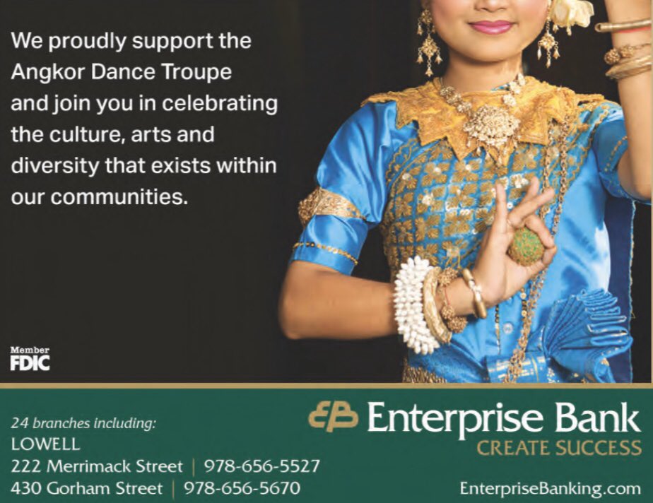 angkordance's tweet photo. Apsara Dancing Stones is made possible by our Sovann Macha Sponsor: Enterprise Bank

Apsara Dancing Stones will be premiered live at Cyrus W. Irish Auditorium within Lowell High School in October 5, 2019 - skip the line and purchase tickets online.

#ADTLowell #EnterpriseBank https://t.co/TarWUpbkIo
