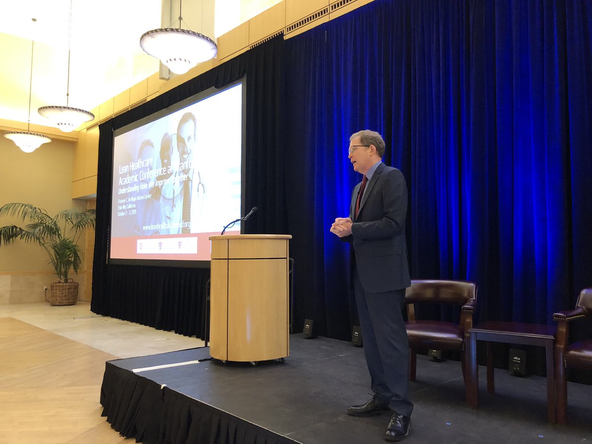 TerryPlatchek's tweet image. Dean Lloyd Minor opens day 2 of the @LeanAcademic Healthcare Conference with 3 stories that underscore the importance of Safety, Quality and Value in healthcare. #LeanHealthCare