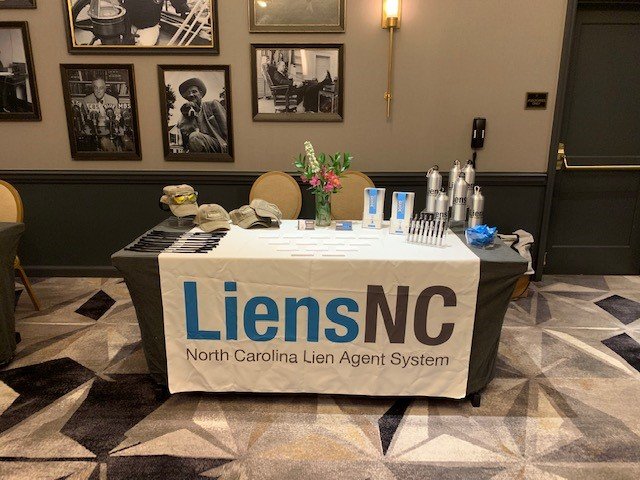 LiensNC's tweet photo. Fantastic weekend passing out swag & answering questions at the #NC Land Title Association annual convention in beautiful #VirginiaBeach. #LiensNC is already looking forward to next year. π #NCLTA https://t.co/4hueRFNz7c