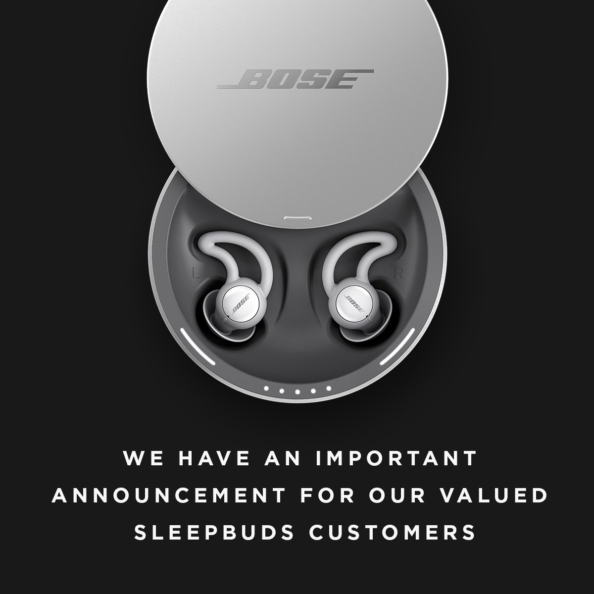 Bose on Twitter: "We encourage our sleepbuds customers to click link for a detailed announcement and additional customer support resources: https://t.co/2LQr0tR8XL https://t.co/0o0lbYRKhs" /