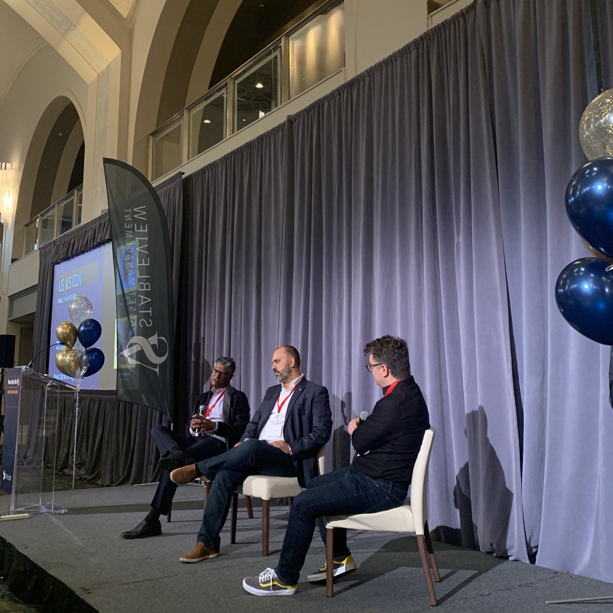 The first panel of the day was a success! Thanks to @Zoomdotai and <a href="/venasolutions/">Vena Solutions</a> for joining in on the conversation. #SVTECH19
