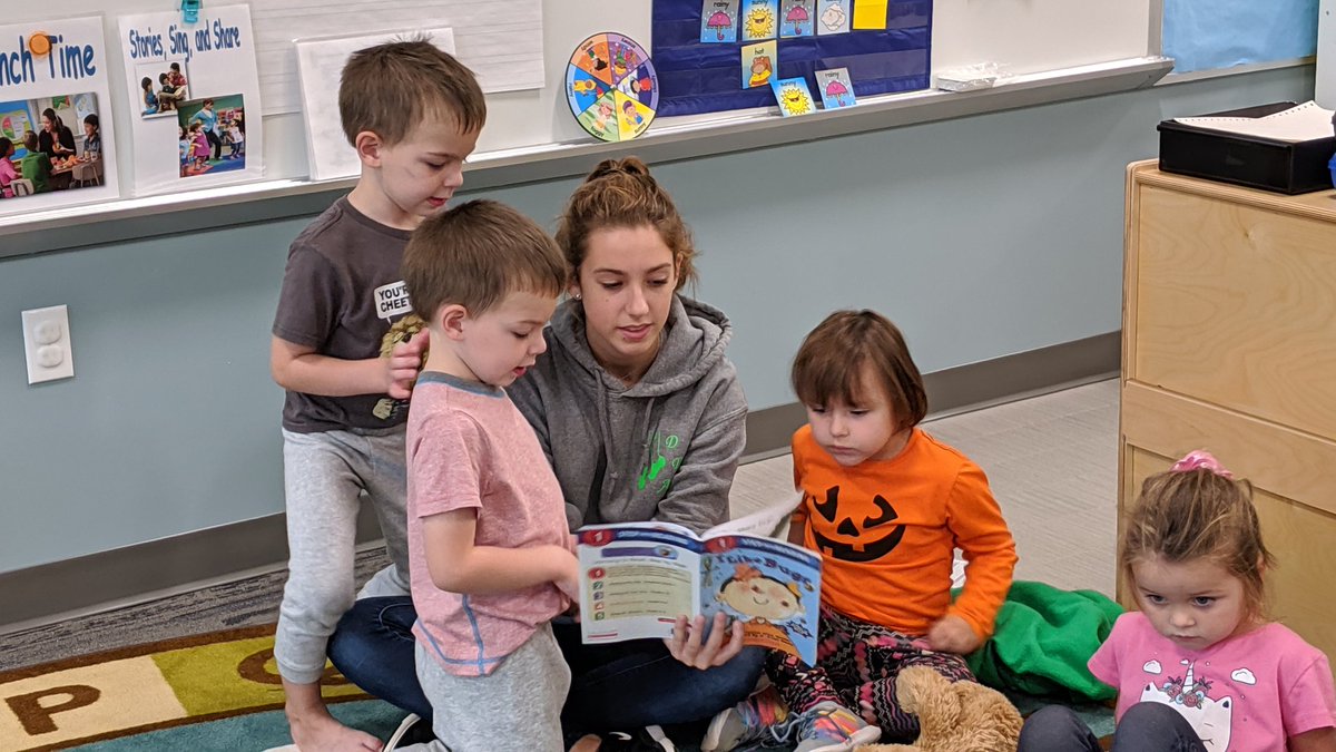 OtsegoSchools's tweet photo. We're proud to host #ACT4Freshmen tours at our new Learn 'n Grow Early Childhood Education Center! These students helped with snack, lunch, recess, reading time & more! https://t.co/SW20v2KN9b