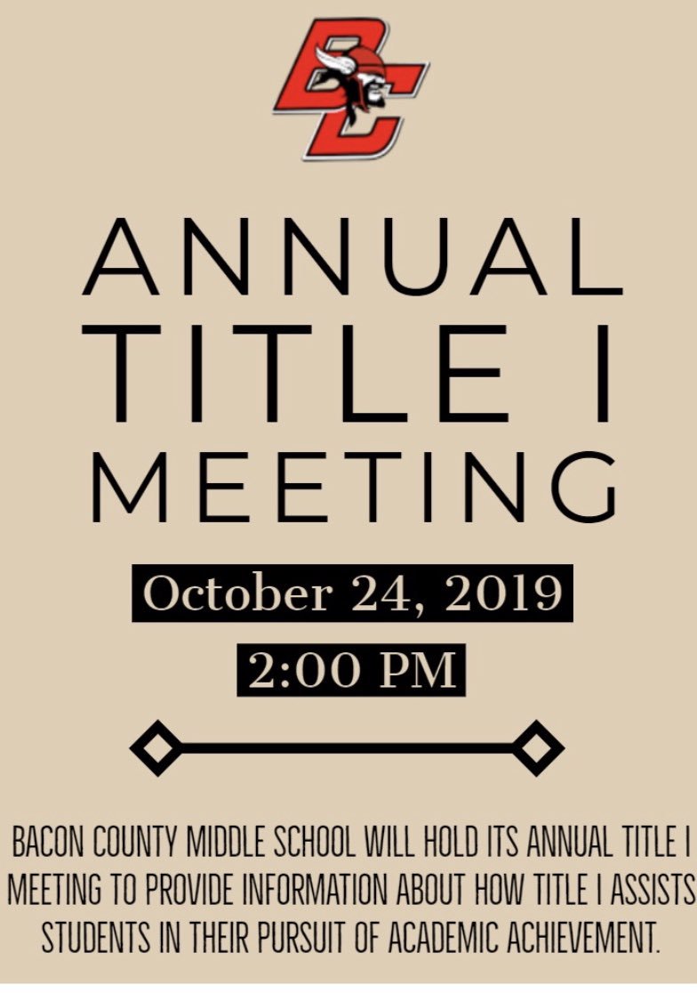 Bacon County Middle School (@baconmiddle) on Twitter photo 