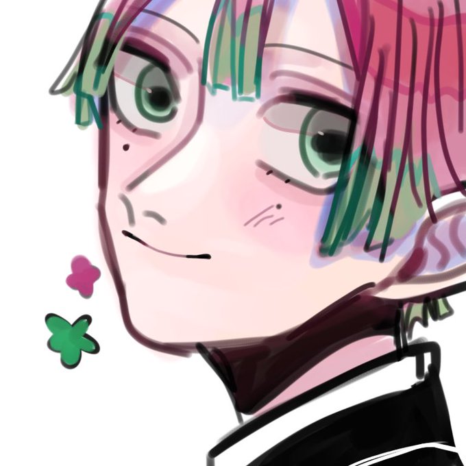 ぽっぽさんがTwitterに投稿した甘露寺蜜璃(鬼滅の刃)のイラスト。