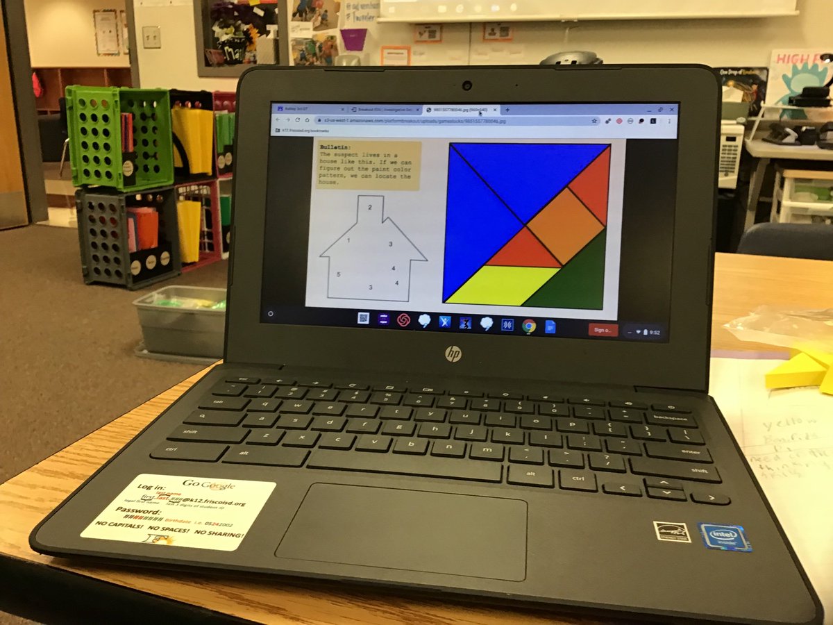 ashleyelm_gt's tweet photo. We are doing a digital breakout box! We used our 6 hats and critical thinking skills. #3rdgreative #FISDQUEST @AshleyElem @breakoutEDU #Tweeteroftheday https://t.co/peZbcB13hr
