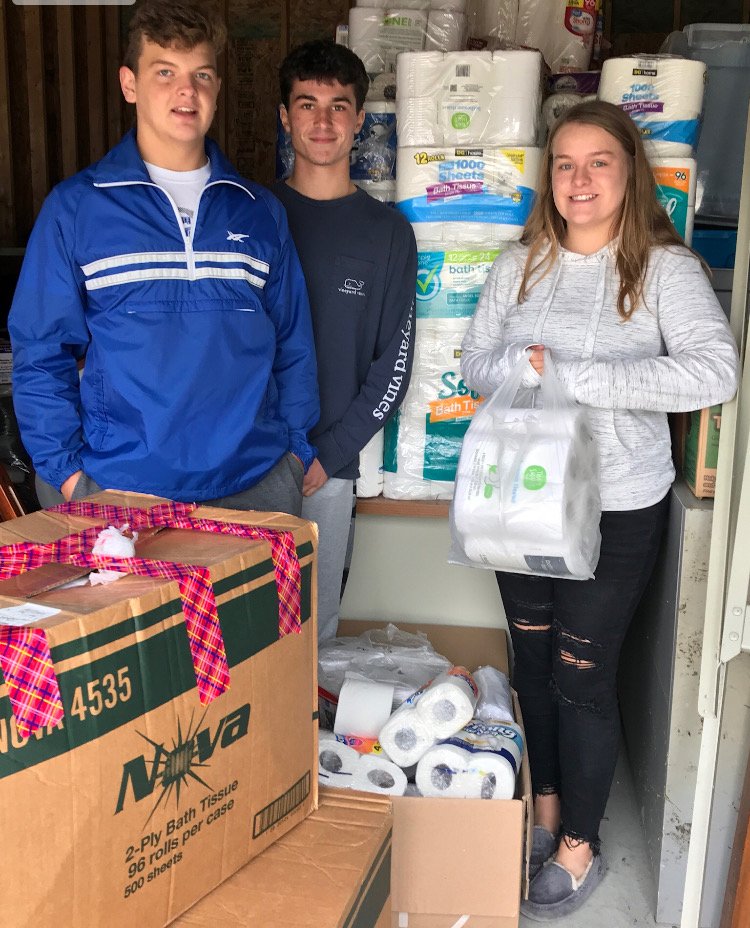 TigerVisionCHS's tweet photo. 2,500 rolls of toilet paper were delivered to the Family Resource Center today! It was so fun to #TPforgood we may just have to do it again next year! https://t.co/USc0tEErTe