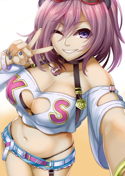 アズレンの波に乗って水着霧島さん投稿
 #アズールレーン 