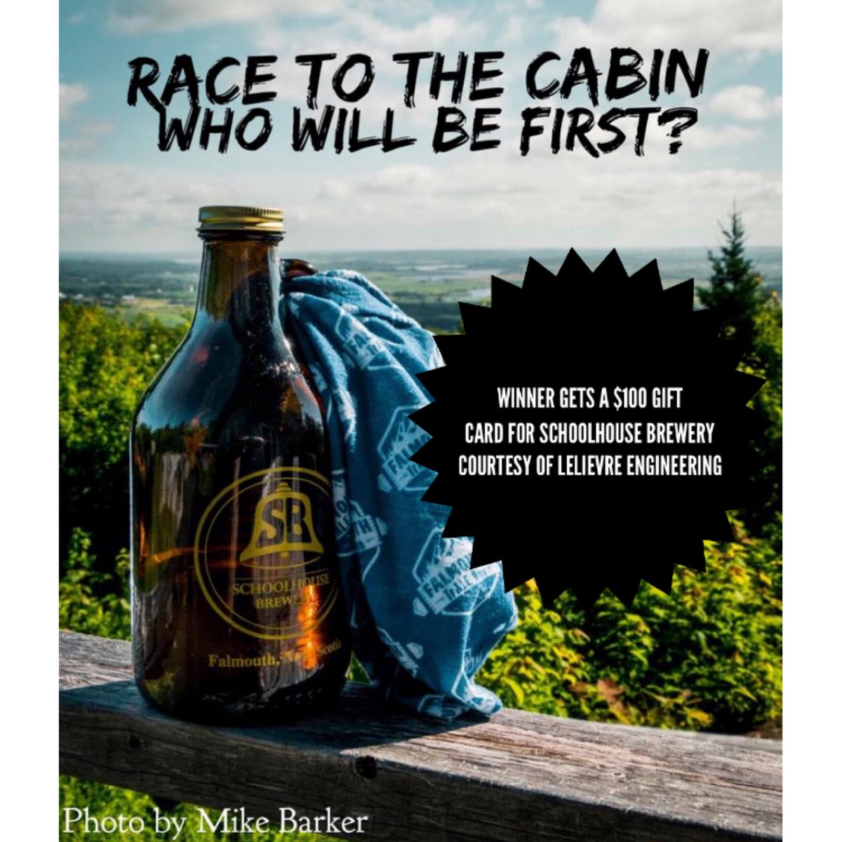 Holy moly! $100 gift card for the Race to the Cabin winner!