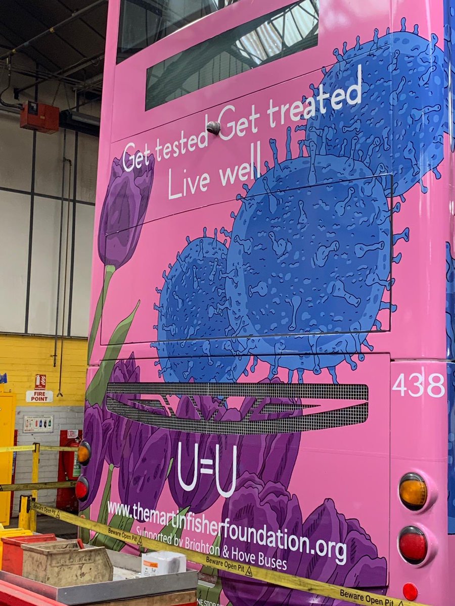 MartinFisherFo1's tweet photo. Our bus is being wrapped!!! With incredible support from @BrightonHoveBus and the talented @daniellocke we are taking to the streets on Saturday to engage with the general public and tackle #HIVstigma https://t.co/E7zcySwy6p