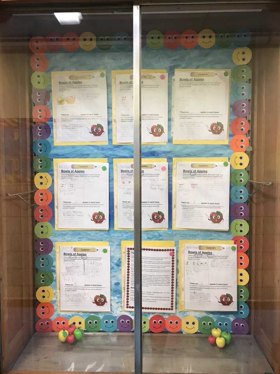 RodriguesPS159's tweet photo. Stop by and check out our “Bowls of Apples” Math Exemplars displayed on our outside bulletin board for the month of October 🎃 #mathexemplar #secondgrade #2ndgrade https://t.co/mVFw2wACrv