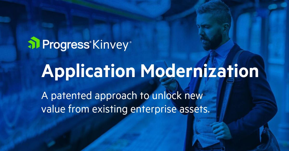 Kinvey's tweet image. Planning a lengthy enterprise modernization project? Skip it. 
✅ There&apos;s a better way: prgress.co/2o9wPjR #IT #innovation #digtrans