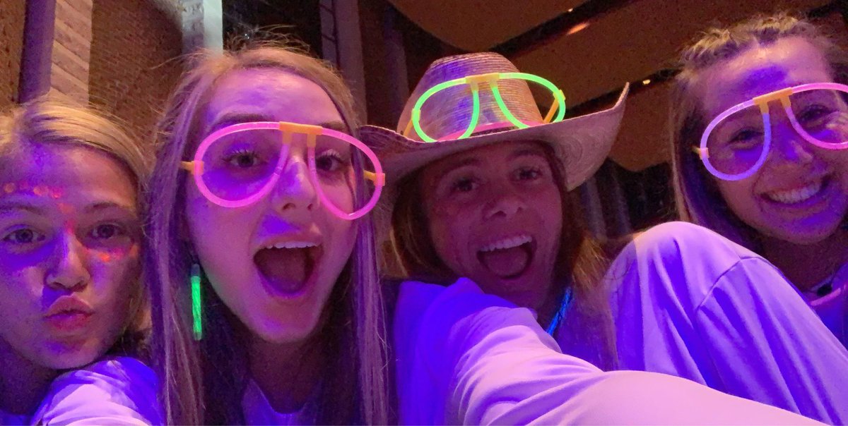 deerparkVB's tweet photo. Pictures of our girls from the glow in the dark pep rally yesterday!! 🤩🤩 #glowdeer #dpvb #ladydeerglow https://t.co/9AVx1KZ0SI