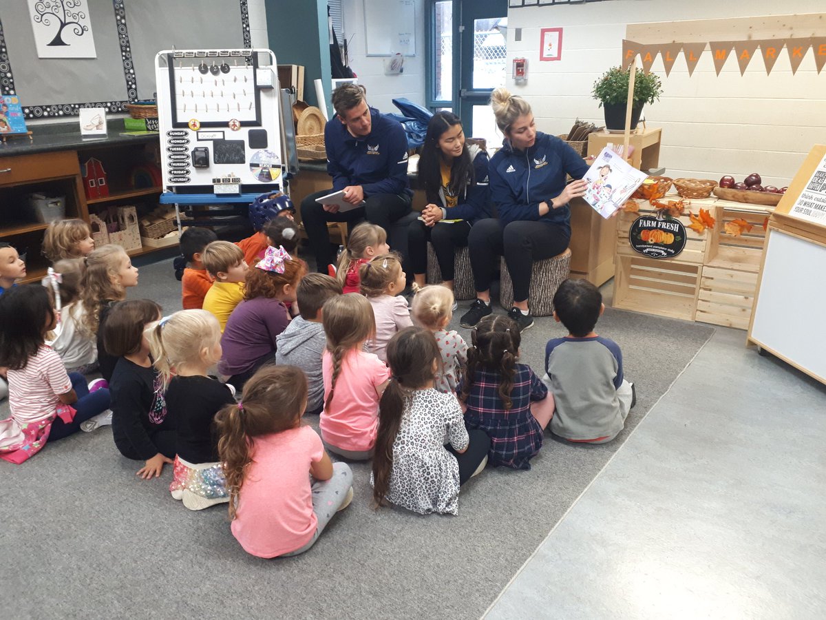 WindsorLancerTF's tweet photo. Jump crew at St.Rose elementary today encouraging the love of reading from a young age! 

@WindsorLancers
@WECDSB https://t.co/CXEPrr3WTN
