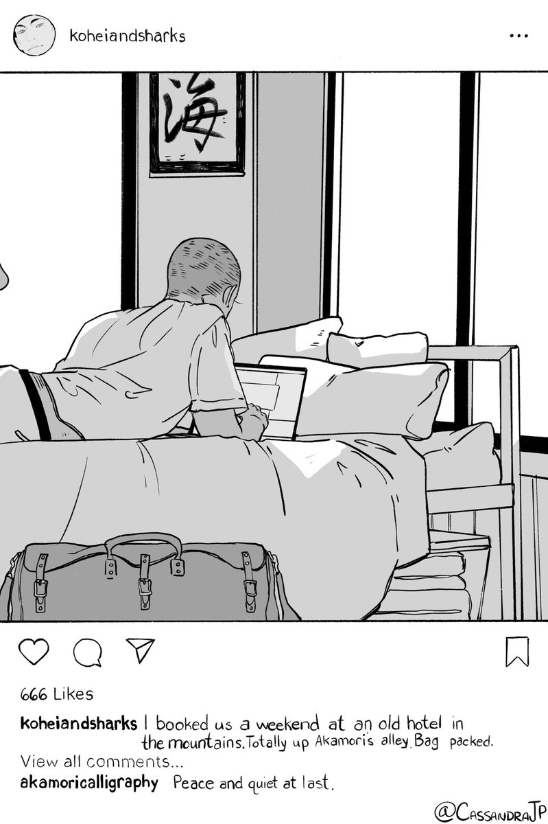 Starting a spooky inktober chapter on Kohei's instagram! (Telling a scary story via instagram posts will be a challenge) 