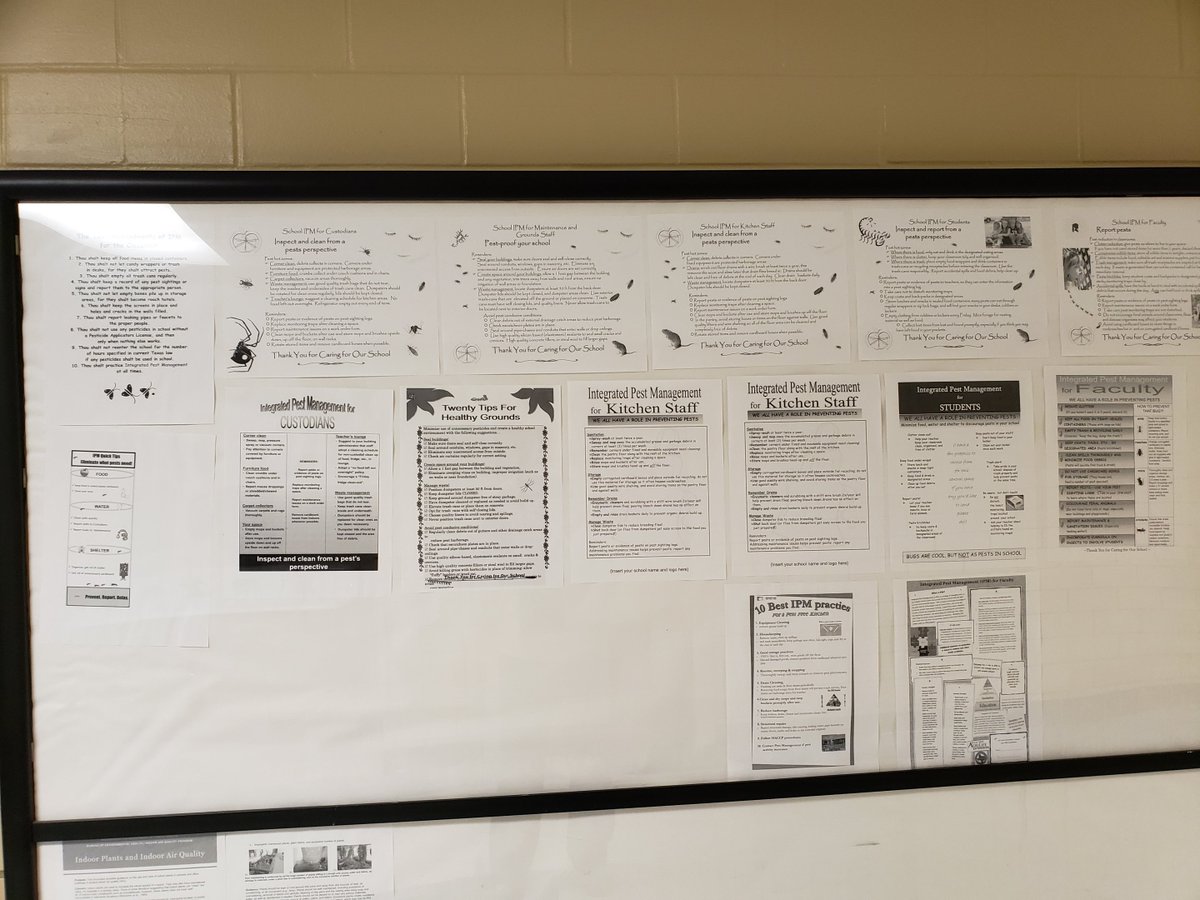 JanetDHurley's tweet photo. Howdy Day 2 #schoolIPM training @ Waco ISD we are talking #turfgrass and what it takes to manage your outdoor IPM program @hairyligule21 @mikemerchant @txextension Check out the #IPM wall that Waco ISD has - way to go Lucas https://t.co/lSPMKLrSzy