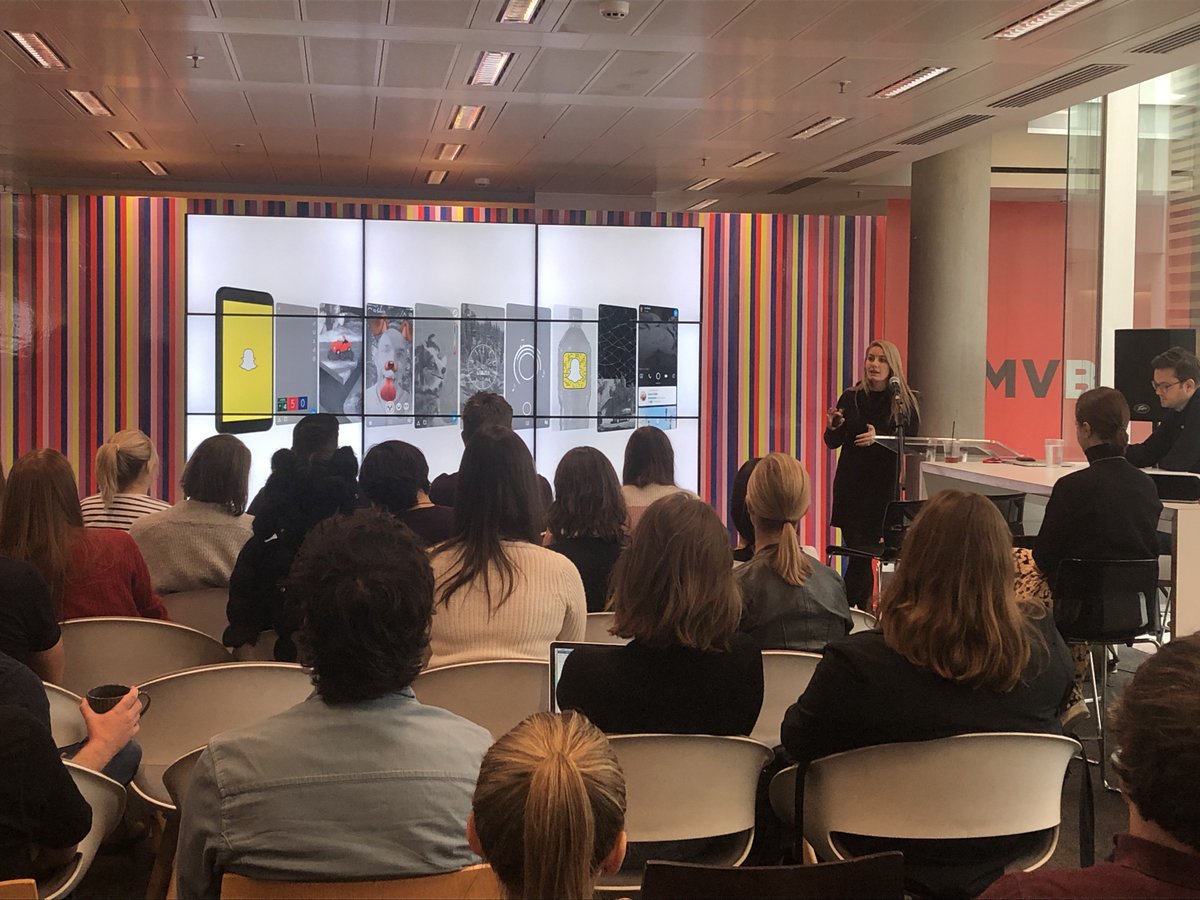 AMV_BBDO's tweet photo. Oh snap.
@Snapchat in the house today talking #tech - their latest and greatest. #AMVLearn https://t.co/fZdrem0fhh