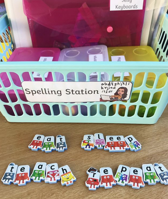alphablocks's tweet image. Who else has an Alphablocks spelling station? We love it! #EatSleepTeachRepeat!