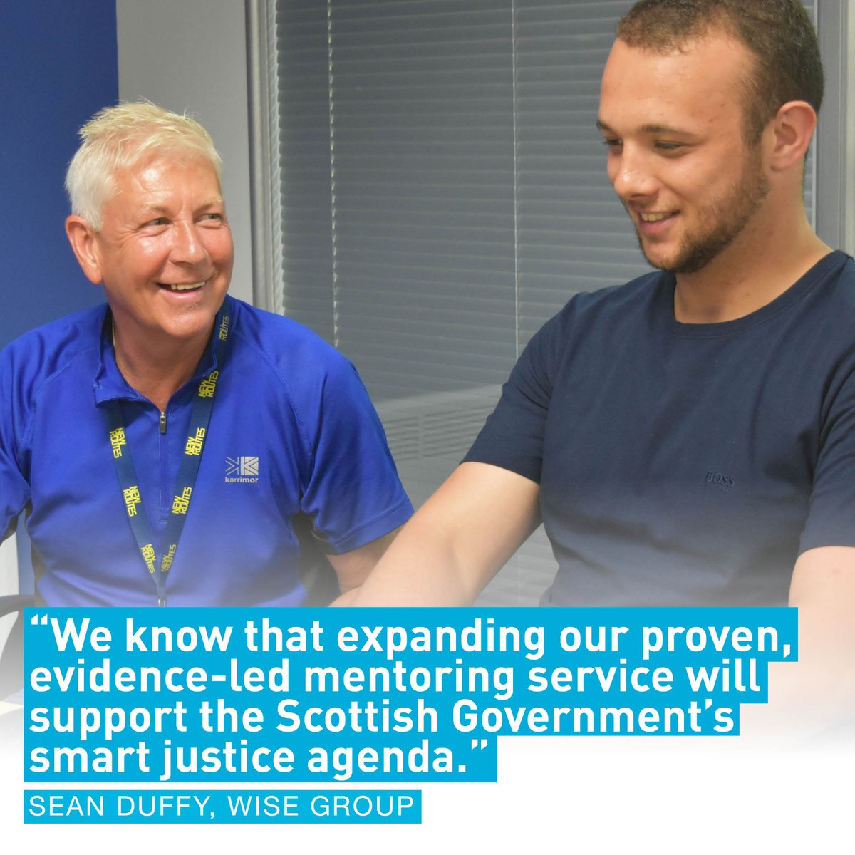 We're happy that our successful mentoring service can now be accessed by a wider range of people. We are confident this will lead to a reduction in reoffending.

Read about the changes at thewisegroup.co.uk/justice/the-wi…

#CommunityJustice