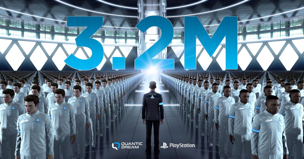 Quantic Dream On Twitter We Are Delighted To Announce That Detroit Become Human Has Now Sold In Excess Of 3 Million Units On Ps4 Worldwide