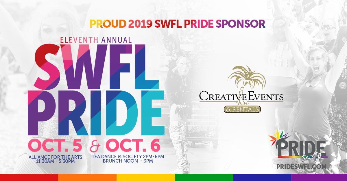 SwflPride's tweet photo. Thank you Creative Events and Rentals for all of your help and for sponsoring SWFL Pride 2019! If you need any rentals for your next party or event... look no further! 

For more information about SWFL Pride, please visit https://t.co/izPv2Urbx6 https://t.co/AgBnUpc9MS