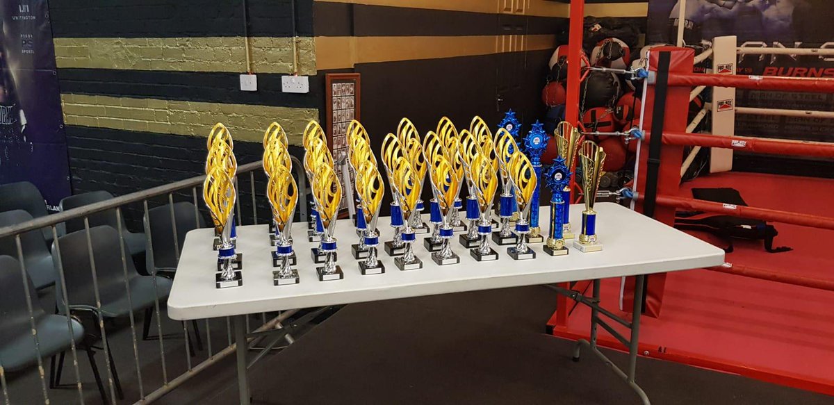 SportingRingABC's tweet photo. All ready for tomorrow's @SportingRingABC show.  Weigh-in 10:00 - 11:30, boxing from 12:00.  Sporting Ring ABC, Portesbery Road Camberley Surrey GU15 3TA. @England_Boxing @sported_SE @sported_UK @sported #Croseo i #CwmcarnABC https://t.co/nepJ09eVNv