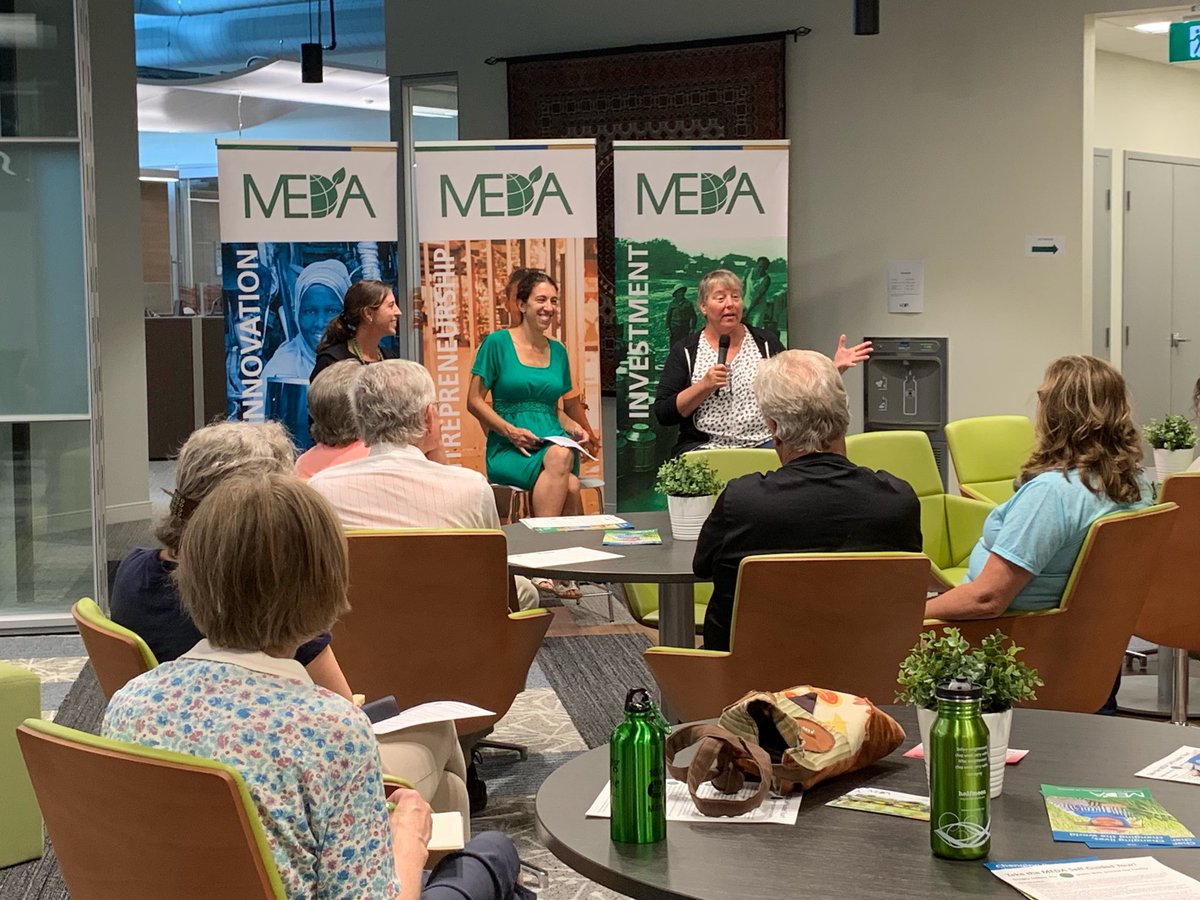 Fantastic day at <a href="/DoorsOpenWR/">Doors Open Waterloo Region</a> with our all female panel of international development experts <a href="/medadotorg/">MEDA</a>! Great to see so many people out! #dowr2019 #kwawesome
