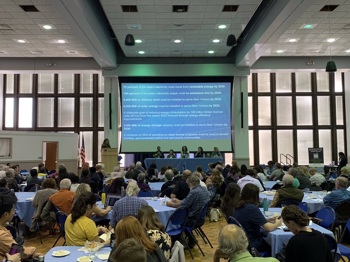 NYforCleanPower's tweet photo. It’s been an exciting and inspiring day at the 3rd Climate Solutions Summit! We had a record breaking 300+ in attendance including more than 100 students! Thanks everyone for making this a successful summit and for your organizing efforts set forth from here. 

#climatesummit2019 https://t.co/oKwGGheW9Q
