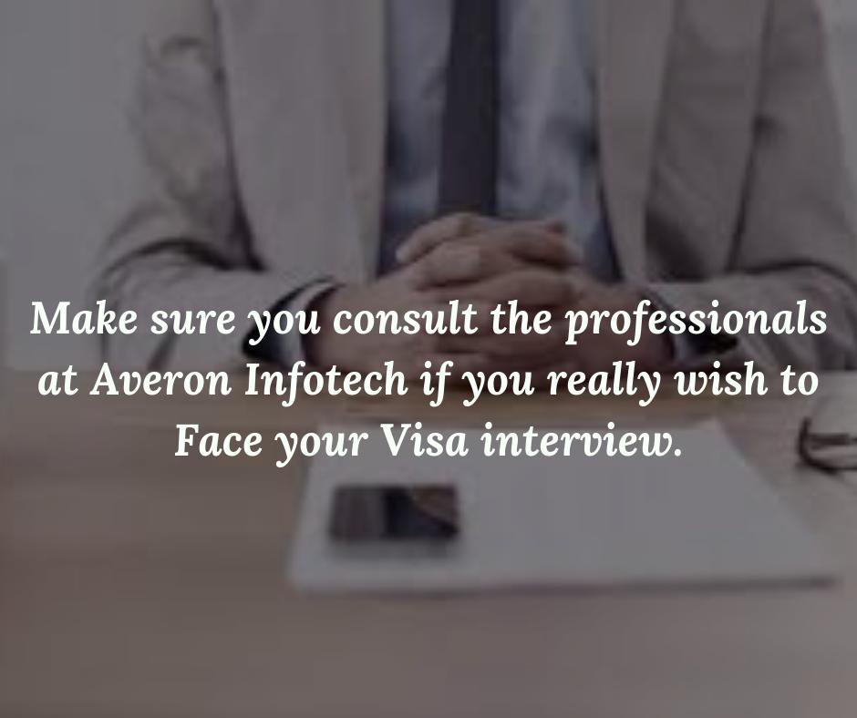 AveronInfotech's tweet photo. Make sure you consult the professionals at #Averon Infotech if you really wish to Face your #Visa #interview. 
For more Details Call us +91-7276076442 
#H1BVisa #techtalent #uscis #LatestVisaNewsUpdates #h1btransfer #tech #india #workinusa https://t.co/IHkP1a3XR8