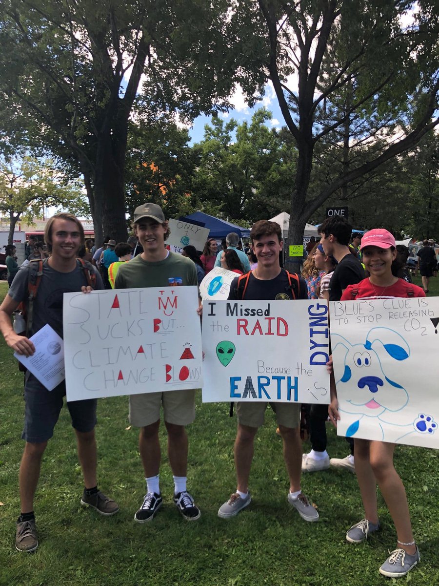 APES student Alexis R. from last year participated in Climate strike on Friday to raise awareness on our climate crisis. So proud of her!