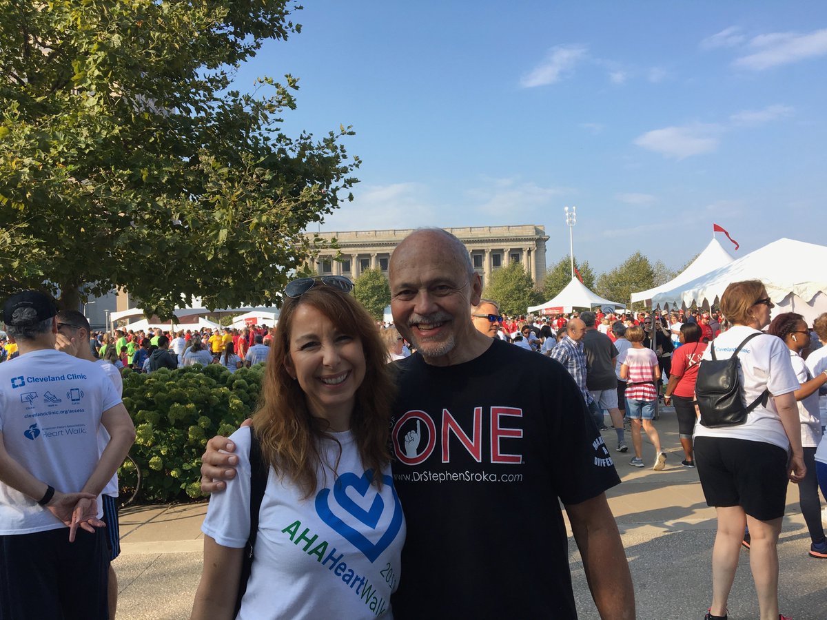 drstephensroka's tweet photo. What a great day for the #CLEHeartWalk
Thank you @LindsayBuckWKYC from @wkyc for emceeing.
Thank you Laurel Herbert from the @ClevelandClinic for organizing our team.
Thank you cardiac rehab walkers for stepping up to the challenge
@CWRUSOM @ClevelandAHA @PublicHealth @ASHAnews https://t.co/DnVpR68ndM