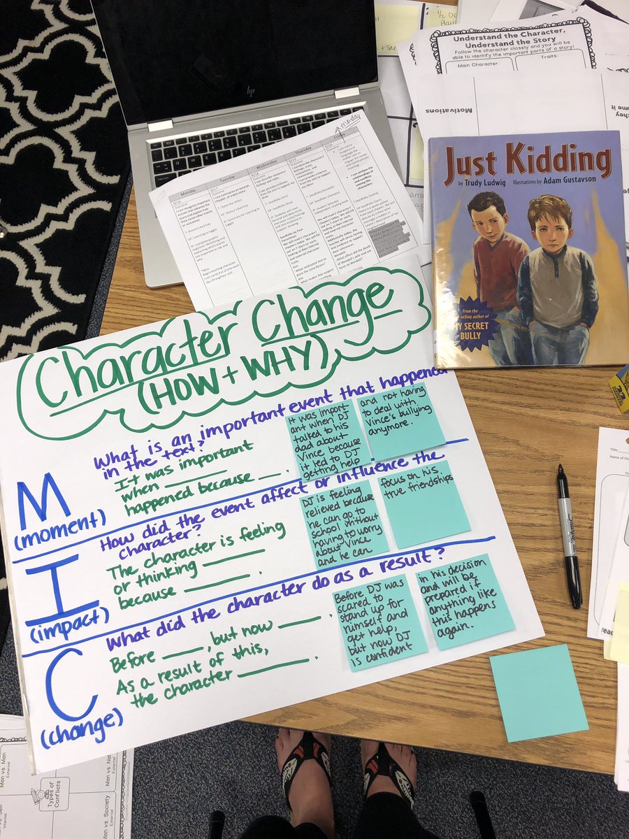 Mrs_K_Scrib's tweet photo. Sometimes students need a concrete example and specific language to grasp a difficult skill. #teacherweekend #fifthgrade https://t.co/NL69O22tQN