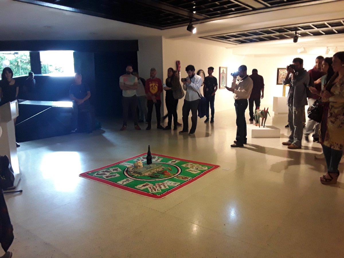 MAC_Reveron's tweet photo. #Ahora Comienza la inauguración de la exposición #ColorProfano en la #sala8 del @MAC_Reveron
#FMN #Maccar #InauguracióndeExposición https://t.co/nHO9tlR5kH