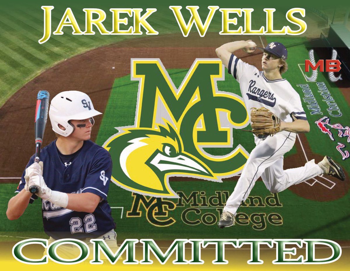 jarek_wells's tweet photo. I am thrilled to announce that I will be continuing my baseball and academic journey at Midland College! First off I would like to thank God for guiding me, my family for supporting me, and a huge thank you to Colter Bostick for all he has done to help me in this process.#gochaps https://t.co/i6FdZU5njH