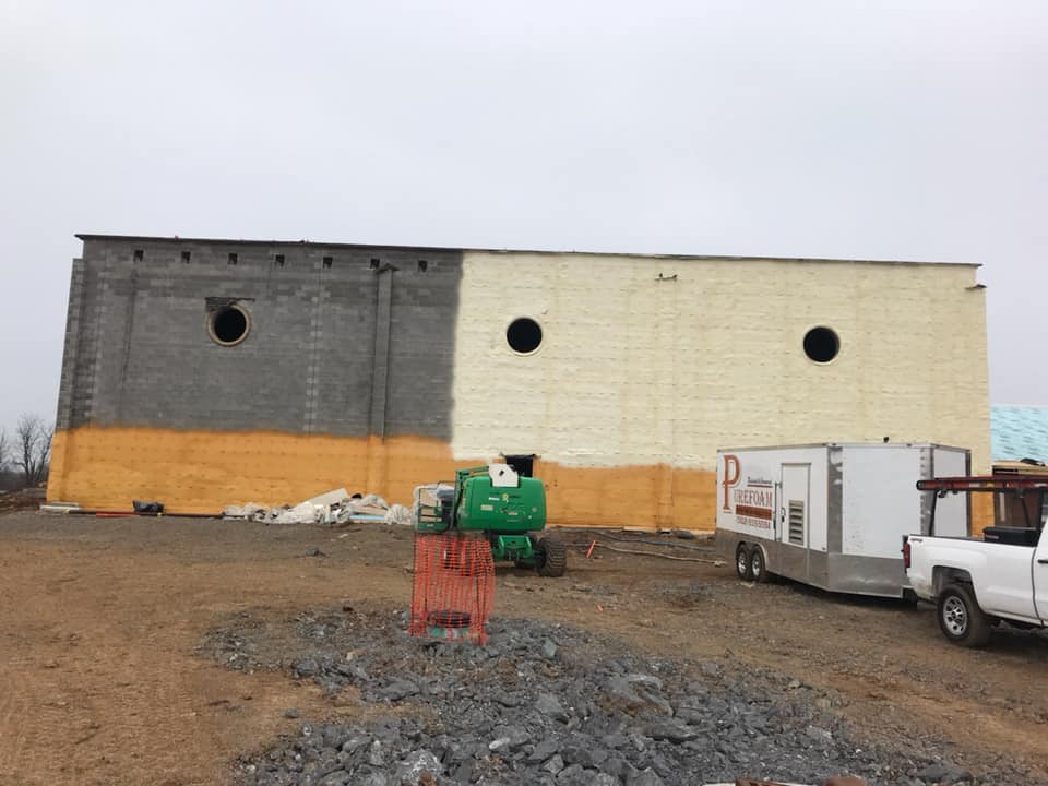 NCFI's tweet photo. Great work and progress Purefoam with NCFI's InsulBloc!! 💪 #NCFI #Purefoam #InsulBloc #insulation #closedcell #rvalue #polyurethane #contractors #applicators https://t.co/JdAXjQfsEc