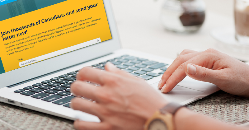 Diabetes impacts all Canadians physically &amp; financially. Tell candidates to improve the health &amp; quality of Canadians with diabetes or prediabetes. We need a nation-wide #diabetes360 strategy. Send an email today with our online tool! dbts.ca/Gqq850wbyZx #elxn43 #cndpoli