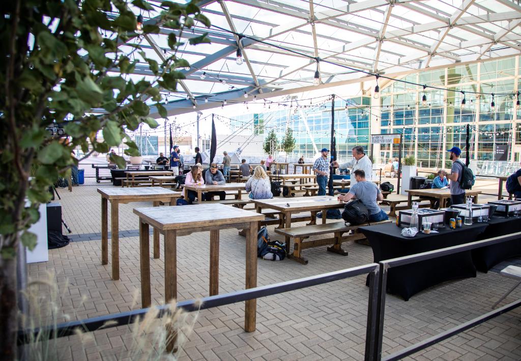 DENAirport's tweet photo. All good things must come to an end 😢 It's last call for Beer Flights on the DEN Plaza 🍻 Stop by today and tomorrow between 11 a.m. - 7 p.m. to sample a wide selection of local Colorado brews and ciders #DENEvents https://t.co/uPHtvAAP2n