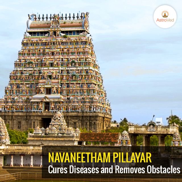 AstroVed's tweet photo. Cure for illness and relief from all kinds of obstacles are the boons that #Navaneetham #Pillayar at #Kumbakonam Powerspot offers you when butter is applied on his idol after #Abishekam. https://t.co/XPZWv1nCCn https://t.co/88iGZYT6wb