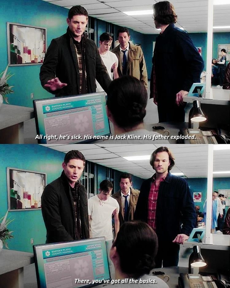 MadisonTheGeek7's tweet photo. The way Sam, Dean, and Cas are trying to look out for Jack, but they're so worried he's not gonna be okay π
And then them trying to explain to the nurse what's going on π. How can it be so sad and worrying one moment and then so funny the next?
#SPNSummer2019 #UnhumanNature https://t.co/hQlR3dAOqn
